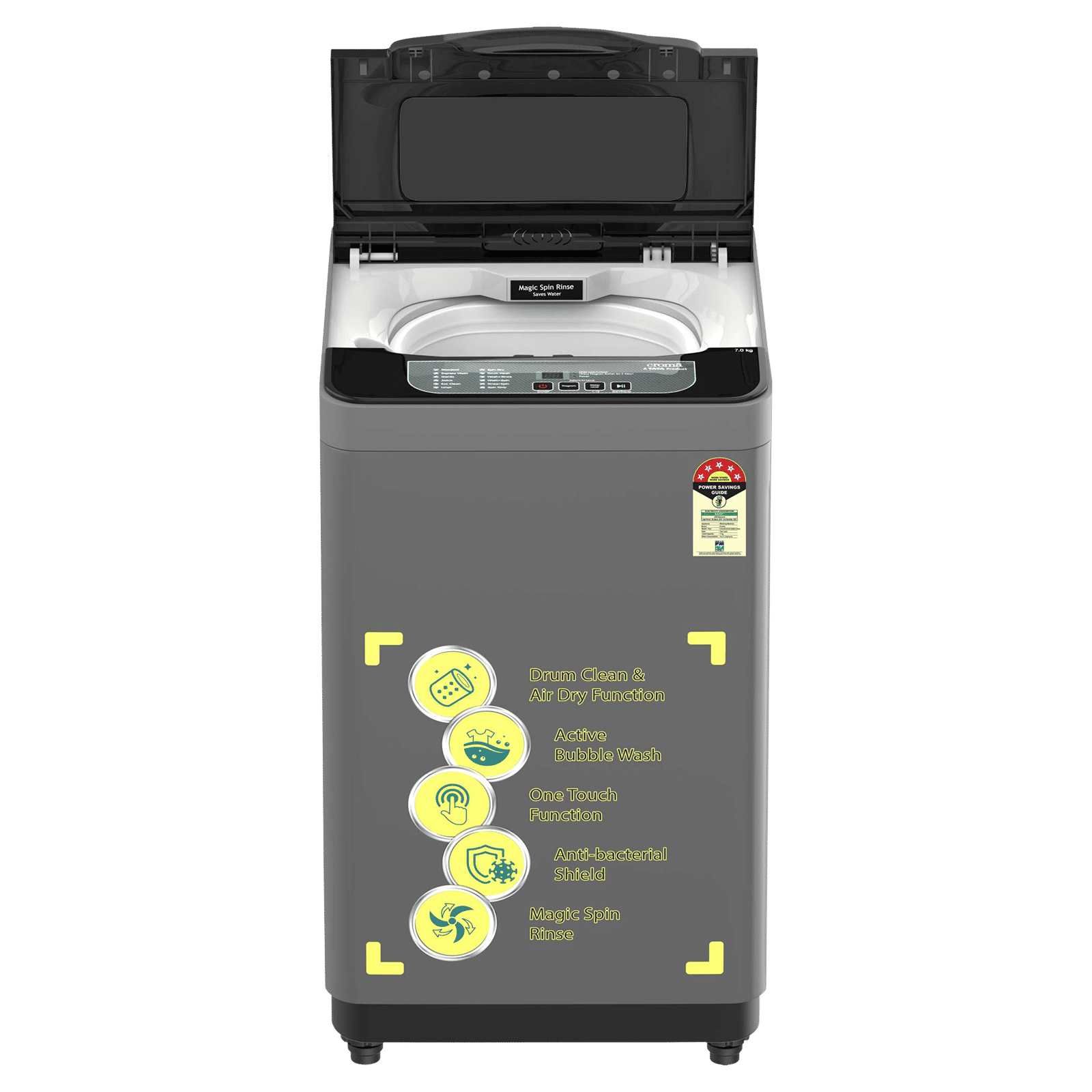 Buy Croma 7 kg 5 Star Fully Automatic Top Load Washing Machine